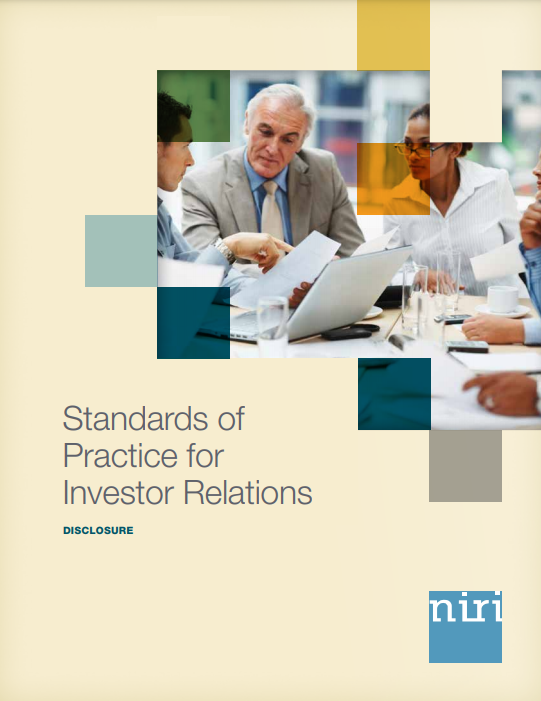 Standards of Practice for Investor Relations: Disclosure